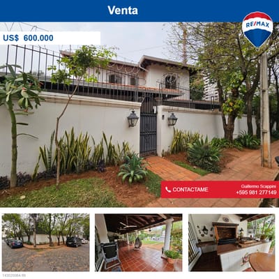 Vendo amplia residencia zona Goethe en esquina