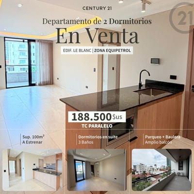 DEPARTAMENTO DE 2 SUITE EN VENTA EN EDIFICIO EURODESING LEBLANC