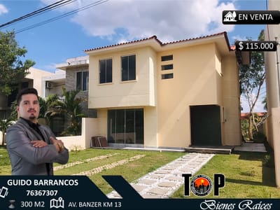 HERMOSA CASA EN VENTA A ESTRENAR EN AV. BANZER