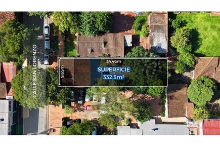 VENDO TERRENO EN SAN LORENZO ZONA CENTRO