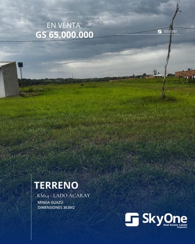 VENDO TERRENO EN MINGA GUAZU