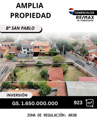 VENDO TERRENO EN BARRIO SAN PABLO 