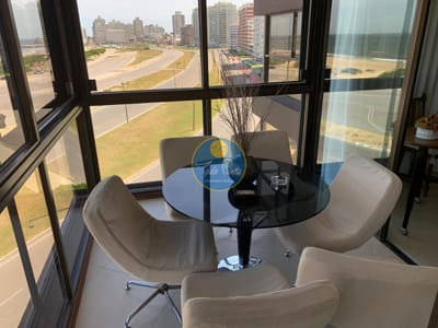 APARTAMENTO FRENTE AL MAR EN TORRE CRISTAL PUNTA DEL ESTE PLAYA BRAVA PARA 6 PERSONAS