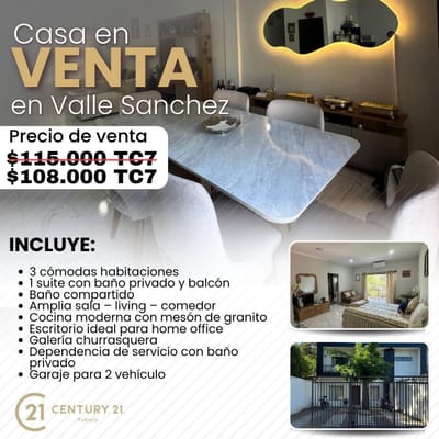 CASA EN VENTA EN VALLE SANCHEZ