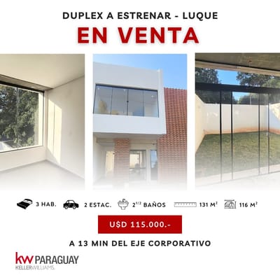 VENDO DUPLEX EN CAMPO GRANDE LUQUE 