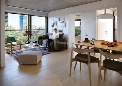 VENTA APARTAMENTO 1 DORMITORIO POCITOS SALDANHA DA GAMA Y TIBURCIO GÓMEZ ED. SUNSET POINT TERRAZA!