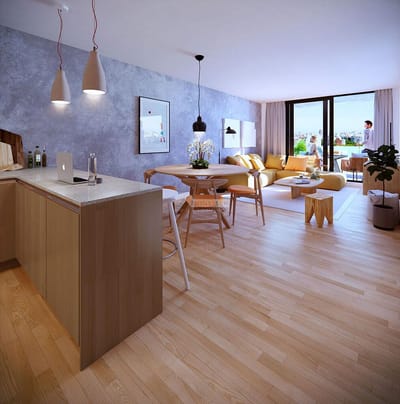 VENTA APARTAMENTO 2 DORMITORIOS POCITOS RIVERA Y PONCE ED. BRIO RIVERA TODO AL FRENTE CON TERRAZAS
