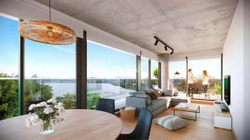 VENTA APARTAMENTO 1 DORMITORIO PARQUE MIRAMAR AV DE LAS AMÉRICAS PENTHOUSE CON TERRAZA AL LAGO