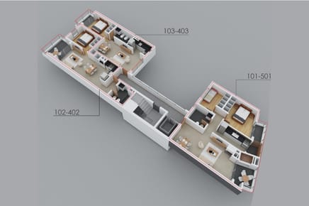 Apartamento de 1 dormitorio a estrenar, al frente. Peyrou