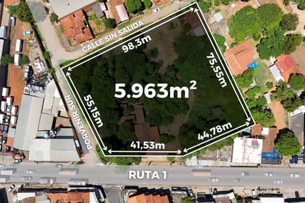 Vendo Terreno En San Lorenzo - 5963 M2 Salida A 3 Calles