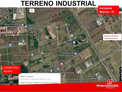 EN ESQUINAS TERRENOS INDUSTRIALES  EN VENTA - ZONA NORTE