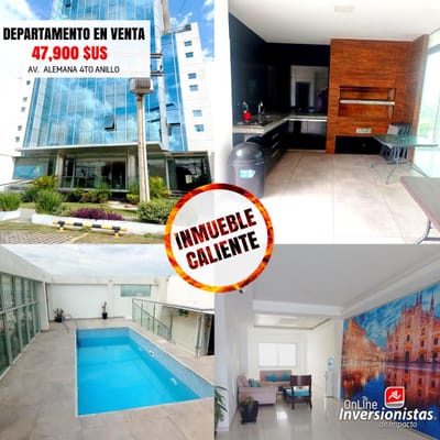 DEPARTAMENTO EN VENTA DE 1 DORMITORIO 4º ANILLO