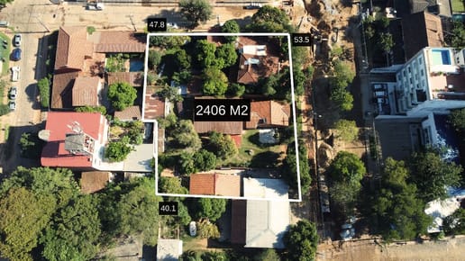 VENDO TERRENO EN ESQUINA DE 2406 M2 SOBRE MOLAS LOPEZ