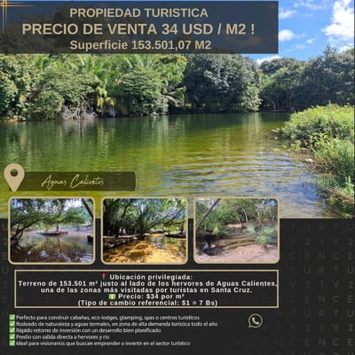 PREDIO EN AGUAS CALIENTES CALINDANDO CON LOS HERVORES DEL RIO