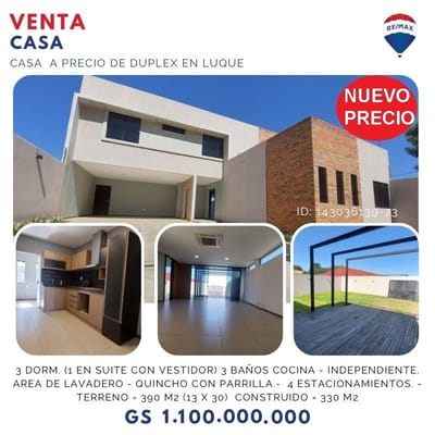 EN VENTA CASA EN LUQUE