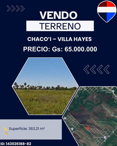 VENDO TERRENO EN CHACOI 