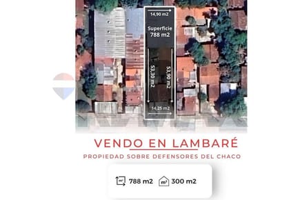 EN VENTA TERRENO SOBRE DEFENSORES DEL CHACO - LAMBARÉ