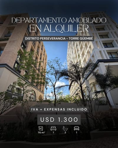 LOFT EN ALQUILER DISTRITO PERSEVERANCIA