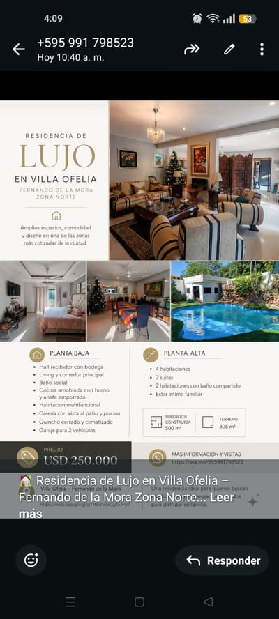 VENDO CASA EN FERNANDO DE LA MORA 