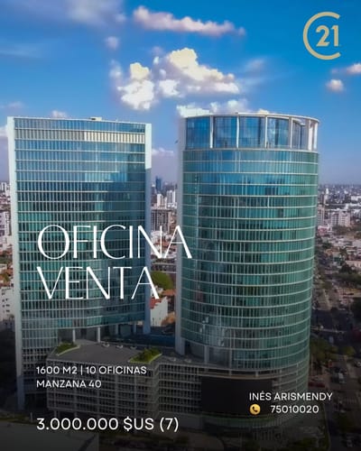 OFICINAS EN VENTA MANZANA 40 DOS PISOS EQUIPETROL 