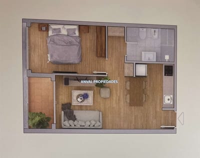 1 DORMITORIO SOBRE AV DE LAS AMERICAS