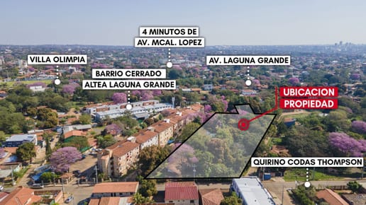 Venta de amplio terreno en San Lorenzo