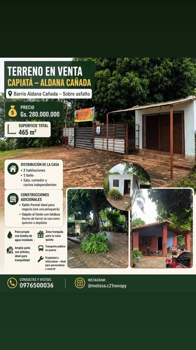 TERRENO CON CASA A REFACCIONAR O DEMOLER