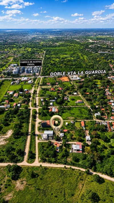 Terreno en venta en la doble via a la guardia