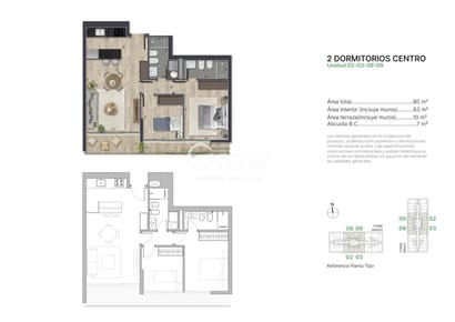 Apartamento 2 dormitorios pronto para ocupar!