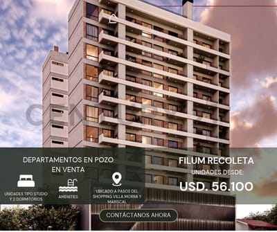 Filum Recoleta Departamentos En Obra Cerca De Shoppings Con Piscina