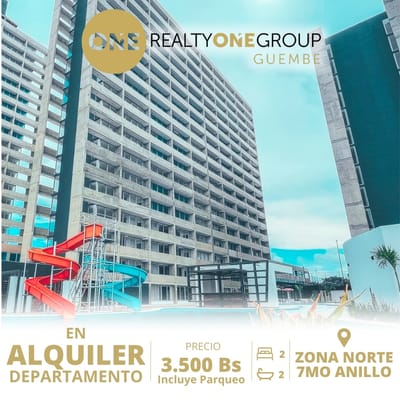 DEPARTAMENTO DE 2 DORMITORIOS AMOBLADOS EN CONDOMINIO BERCHATTI