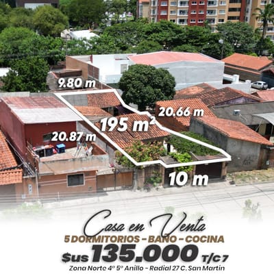 CASA EN VENTA RADIAL 27 4TO ANILLO