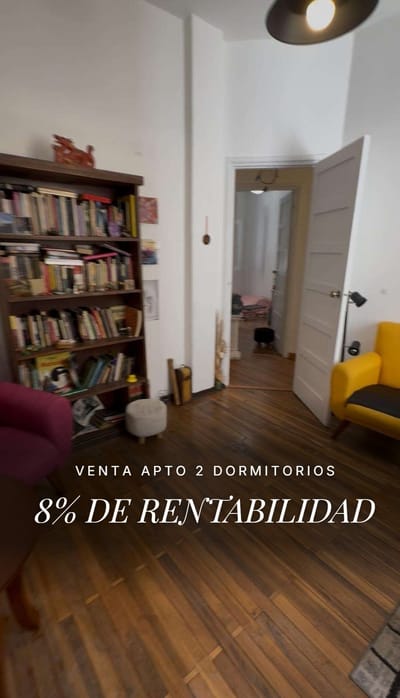 8% Rentabilidad Venta Apartamento 2 Dormitorios Ciudad Vieja