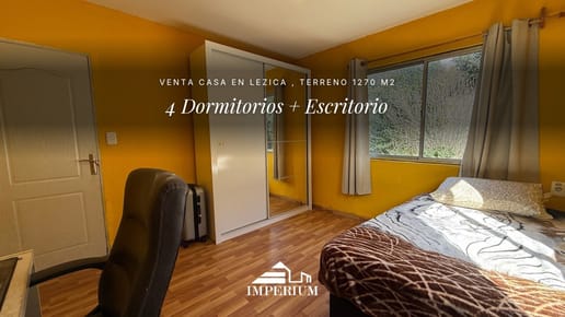 Venta Casa 4 dormitorios + Escritorio Terreno de 1273 m2 en Lezica