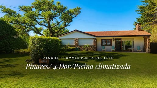 Alquiler SuMMer Chalet 4 dorm/ 2 Baños/piscina climatizada.
