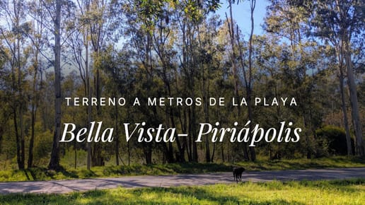 Venta de terreno en Bella Vista Piriápolis a metros del mar.