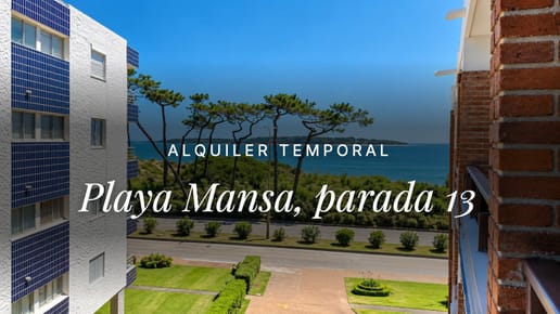 Alquiler temporal Apartamento 1 dormitorio Playa Mansa