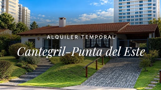 Alquiler temporal Casa 2 dormitorio Cantegril-Punta del Este
