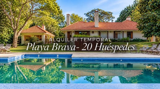 Alquiler temporal | Casa para 20 huéspedes | Rincón del Indio