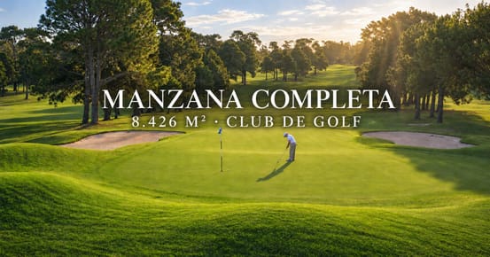 MANZANA COMPLETA EN CLUB DE GOLF DE PUNTA DEL ESTE