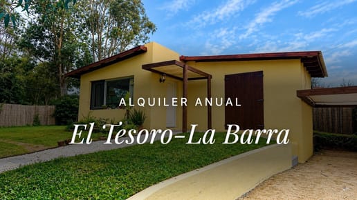 Alquiler anual – Casa de 1 dormitorio en El Tesoro, La Barra