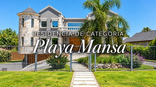 RESIDENCIA DE CATEGORÍA, CON PISCINA A 400m DE PLAYA MANSA