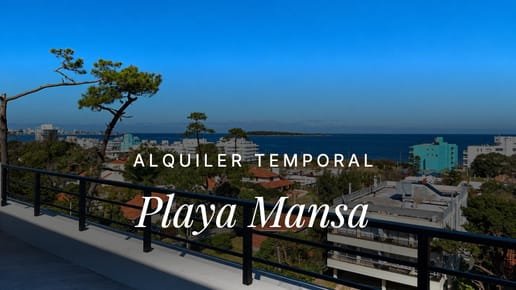 Alquiler temporal Apartamento 1 dormitorio Playa Mansa