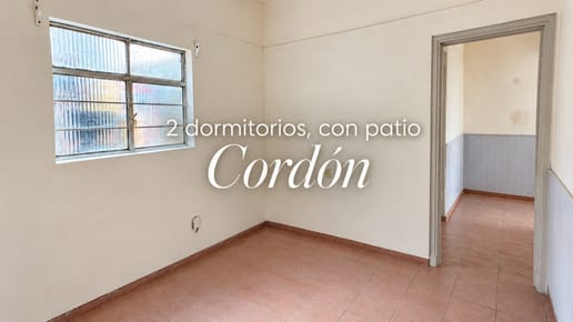 APARTAMENTO EN ALQUILER, 2 DORMITORIOS, Y PATIO, EN CORDÓN.
