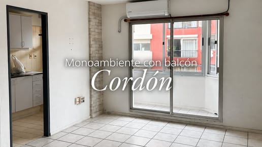 MONOAMBIENTE EN ALQUILER, CON BALCÓN, CORDÓN