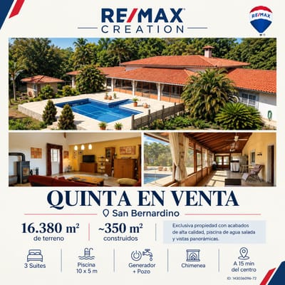 EN VENTA QUINTA EN SAN BER