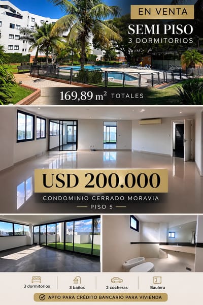 EN VENTA SEMI PISO EN CONDOMINIO