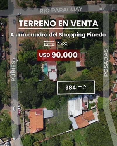 Terreno en venta - a metros del Shopping Pinedo