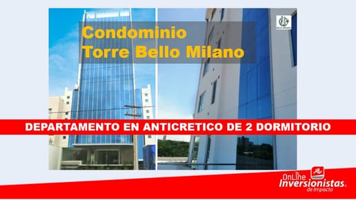 DEPARTAMENTO DE 2 DORMITORIOS EN ANTICRÉTICO