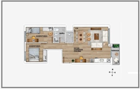 VENTA APARTAMENTO DOS DORMITORIOS PRADO ESTRENA